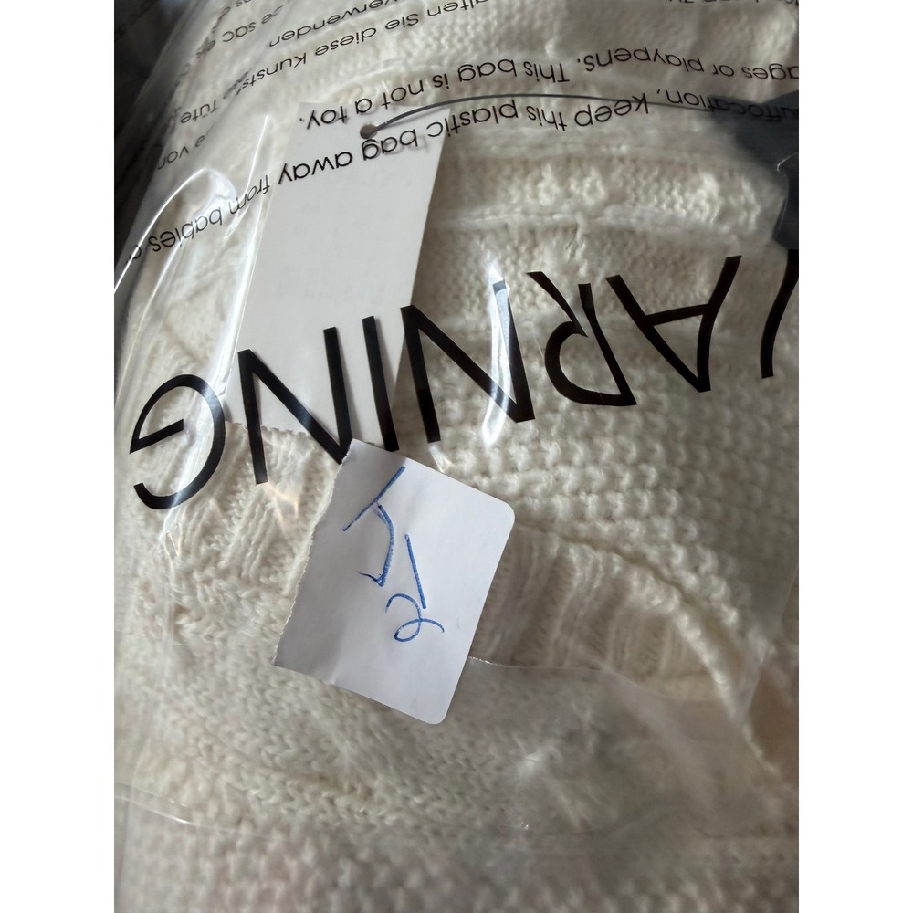 Talbots Ivory Cable Knit V-Neck Poncho Sweater
L NWT Transitional Oversize - Picture 11 of 11
